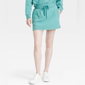 JoyLab Women's French Terry High-Rise
Skort Teal Green L